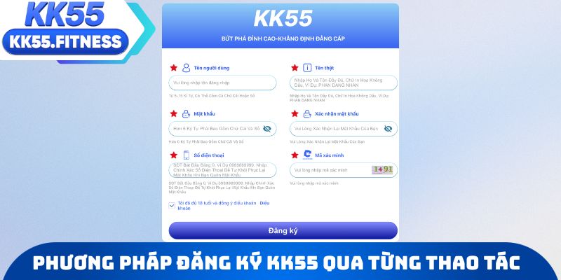Phương pháp đăng ký KK55 qua từng thao tác nhỏ